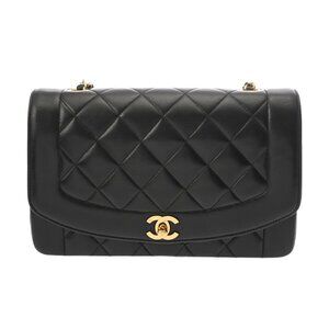 CHANEL Matrasse Diana 9.8" ChainShoulder Black/Noir